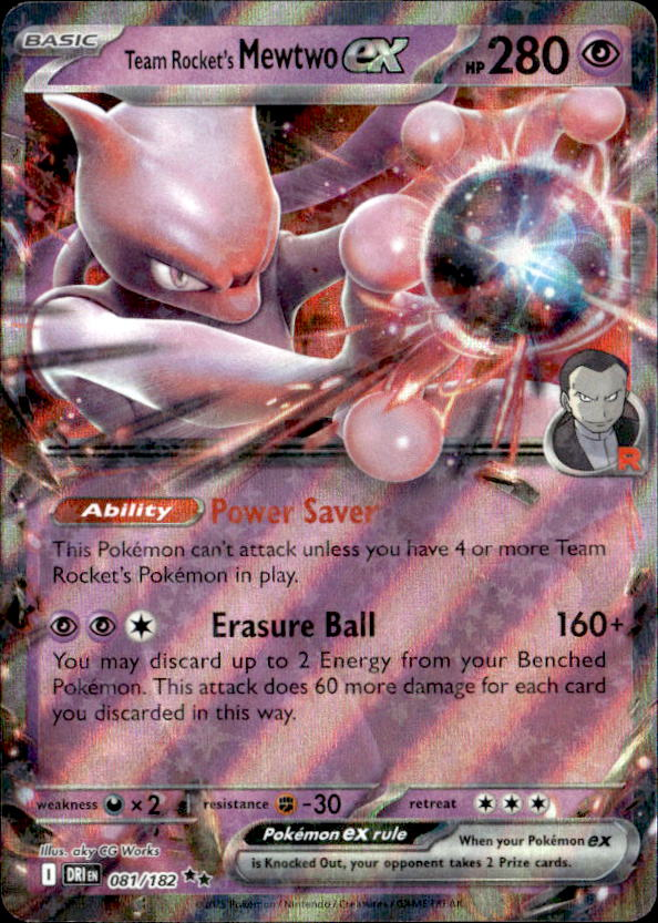 2026 Pokemon Mega Evolution Team Rocket's MewtwoEX graded slab