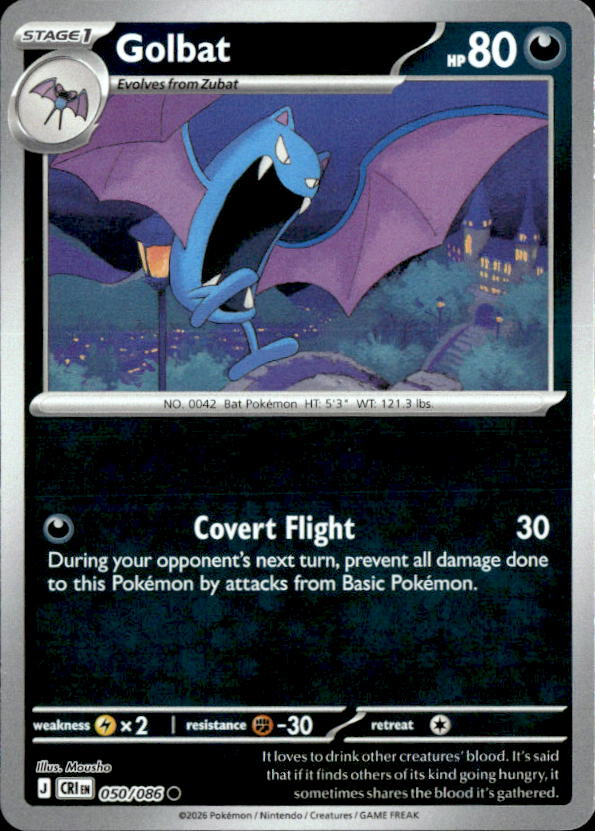 2026 Pokemon Mega Evolution Golbat graded slab