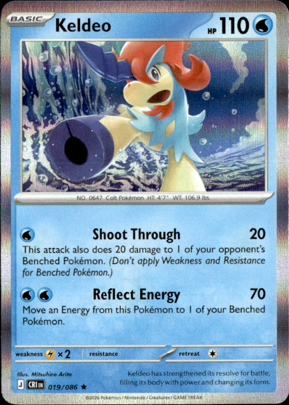 2026 Pokemon Mega Evolution Keldeo graded slab