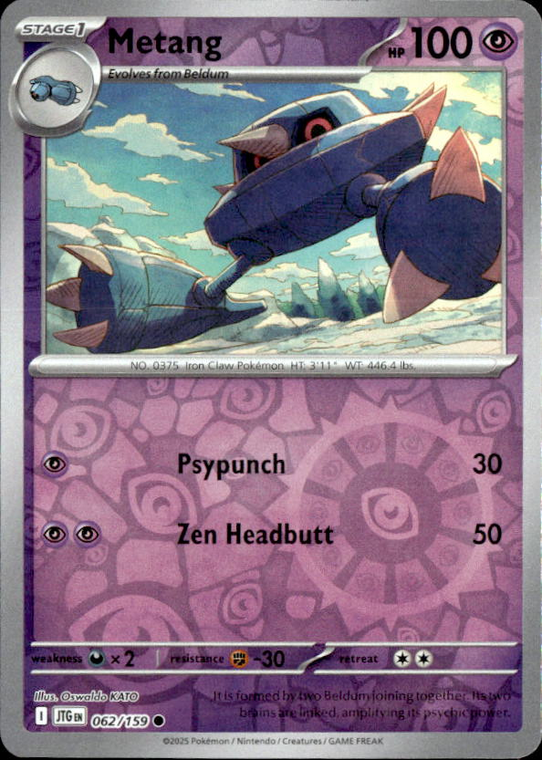 2025 Pokemon Scarlet And Violet Metang graded slab
