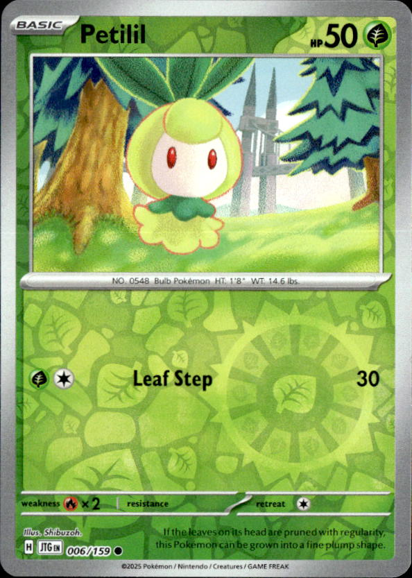 2025 Pokemon Scarlet And Violet Petilil graded slab