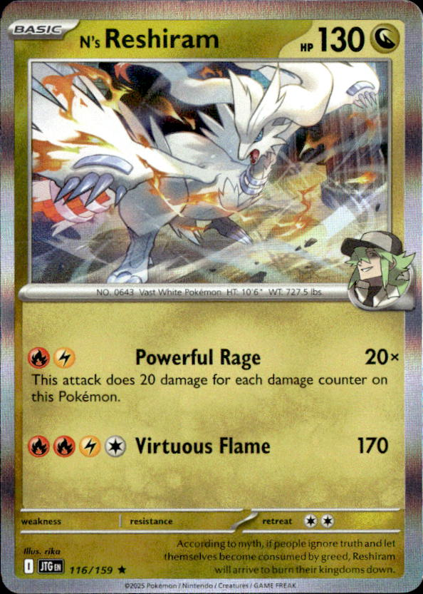 2026 Pokemon Mega Evolution N's Reshiram graded slab