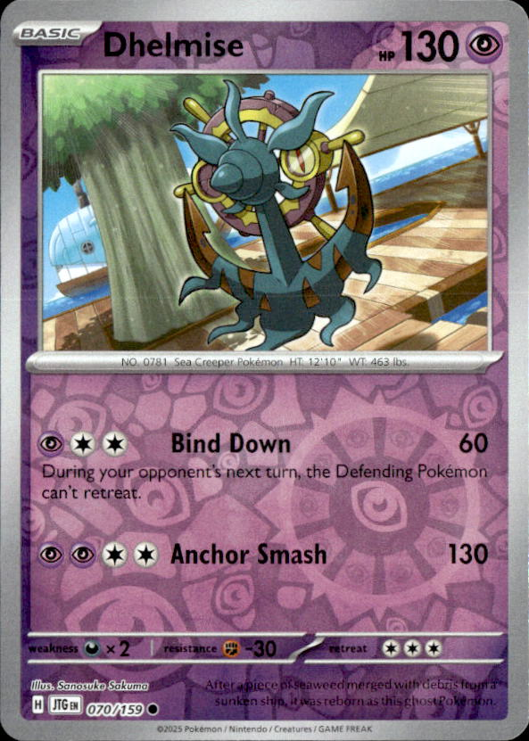 2025 Pokemon Scarlet And Violet Dhelmise graded slab
