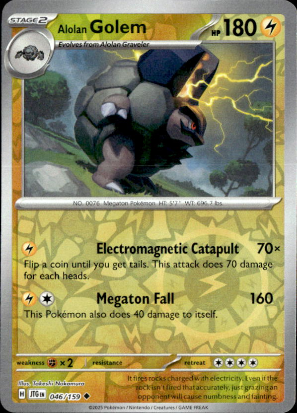Alolan Golem graded slab