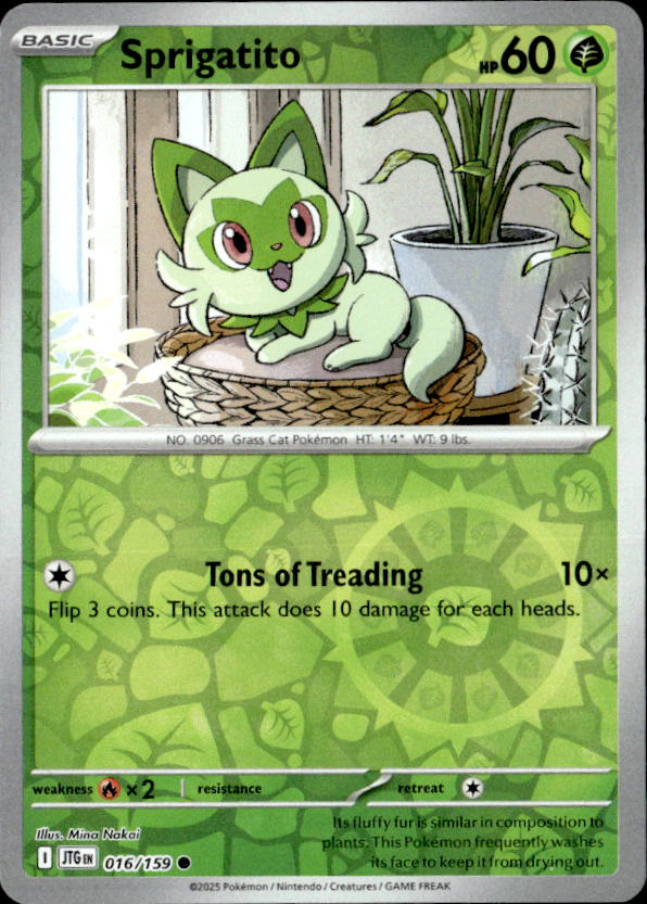2025 Pokemon Scarlet And Violet Sprigatito graded slab