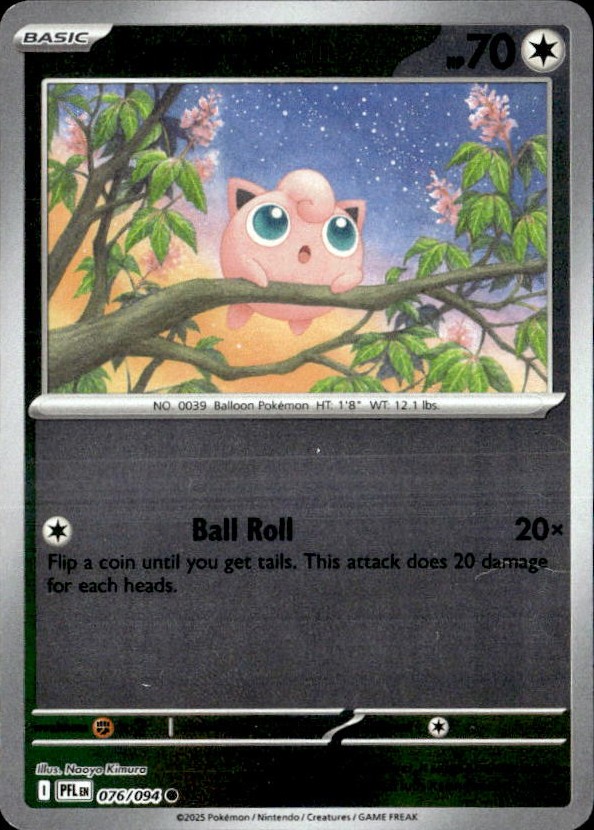 2025 Pokemon Mega Evolution Jigglypuff graded slab