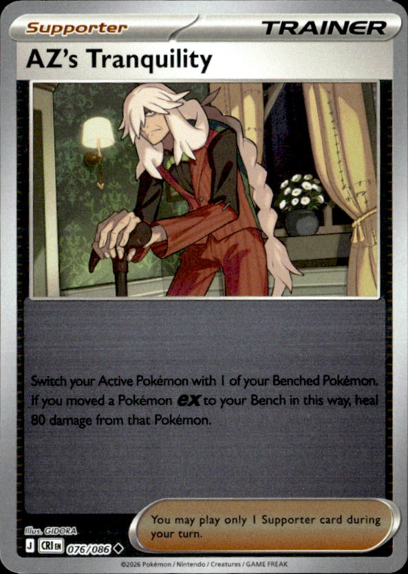 2026 Pokemon Mega Evolution Az'S Tranquility graded slab