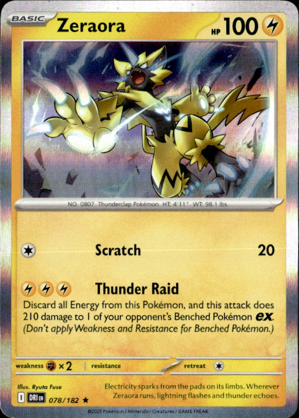 2025 Pokemon Scarlet And Violet Zeraora graded slab