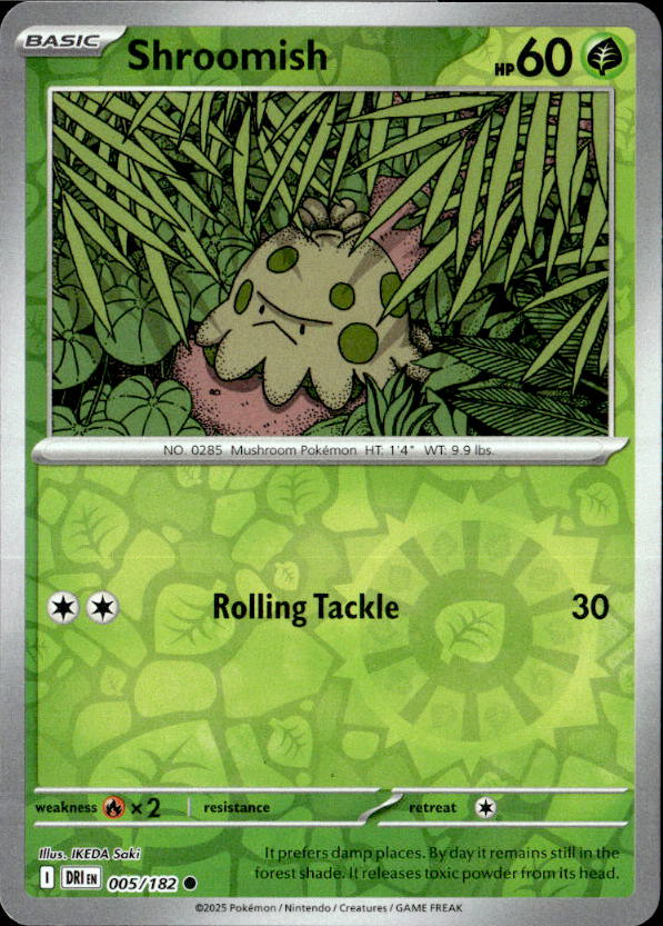 2025 Pokemon Scarlet And Violet Shroomish graded slab