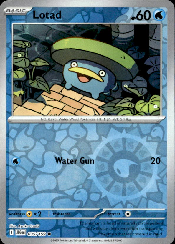 2025 Pokemon Scarlet And Violet Lotad graded slab