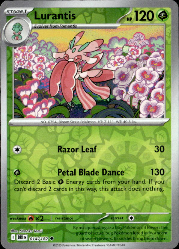2025 Pokemon Scarlet And Violet Lurantis graded slab