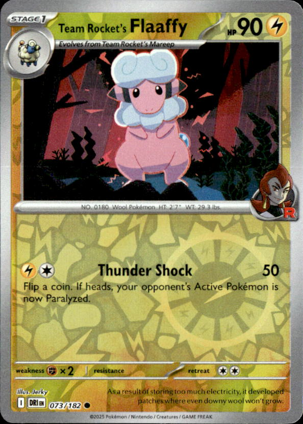 Team Rocket's Flaaffy graded slab