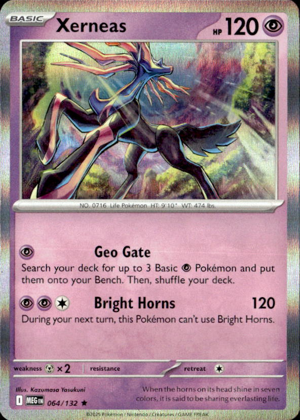 2025 Pokemon Mega Evolution Xerneas graded slab