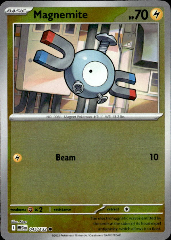 2025 Pokemon Mega Evolution Magnemite graded slab