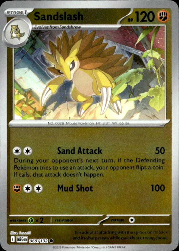 2025 Pokemon Mega Evolution Sandslash graded slab