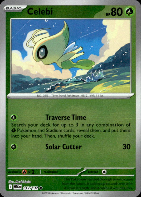 2025 Pokemon Mega Evolution Celebi graded slab