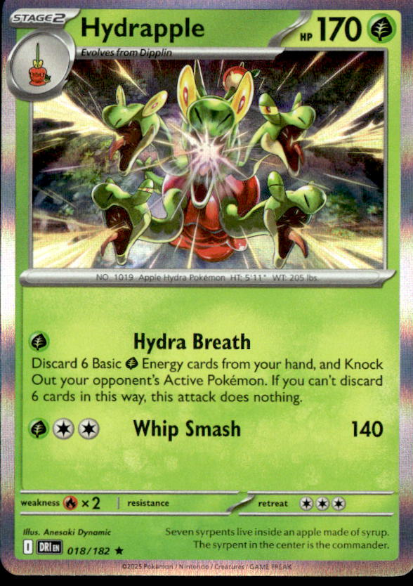2025 Pokemon Scarlet And Violet Hydrapple graded slab