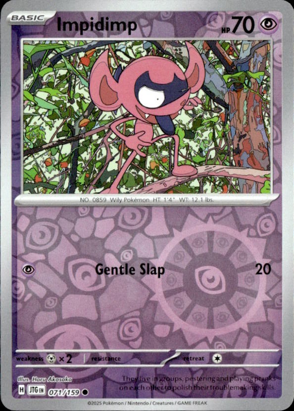 2025 Pokemon Scarlet And Violet Impidimp graded slab