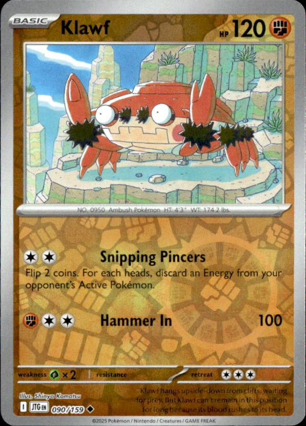 2025 Pokemon Scarlet And Violet Klawf graded slab