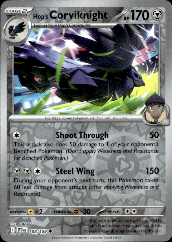 2025 Pokemon Scarlet And Violet Hop's Corviknight graded slab