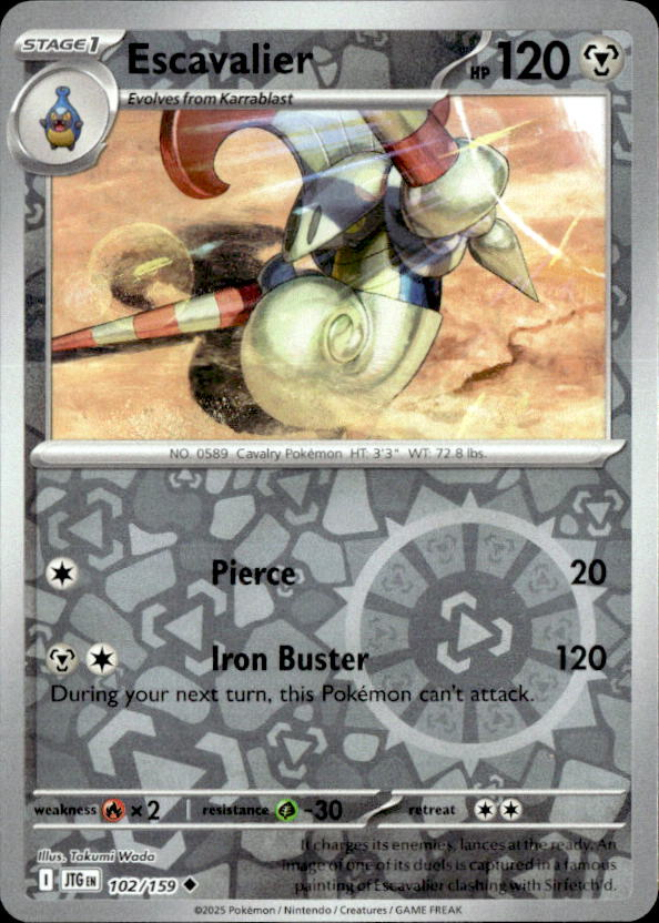 2025 Pokemon Scarlet And Violet Escavalier graded slab