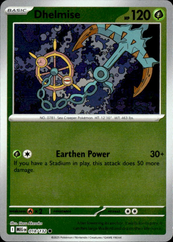 2025 Pokemon Mega Evolution Dhelmise graded slab