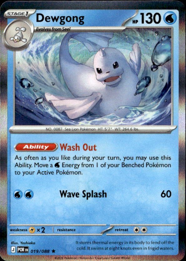 2026 Pokemon Mega Evolution Dewgong graded slab