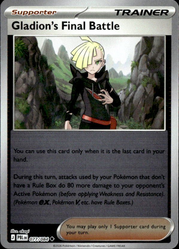 2026 Pokemon Mega Evolution Gladion'S Final Battle graded slab