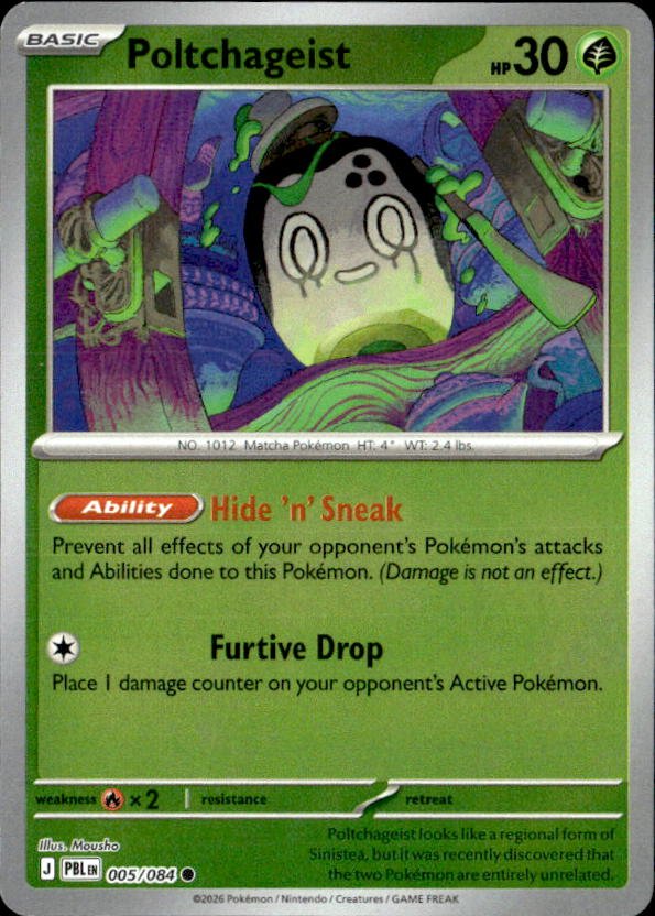 2026 Pokemon Mega Evolution Poltchageist graded slab
