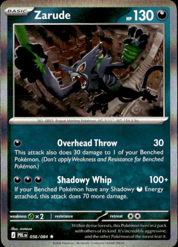 2026 Pokemon Mega Evolution Zarude graded slab