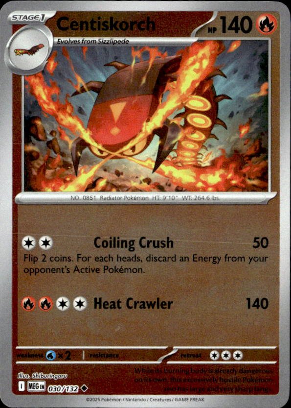 2025 Pokemon Mega Evolution Centiskorch graded slab