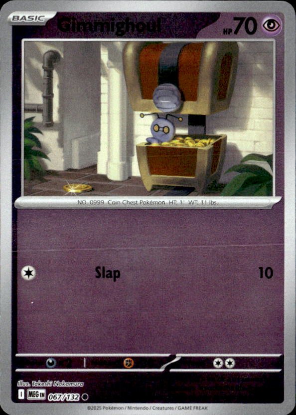2025 Pokemon Mega Evolution Gimmighoul graded slab