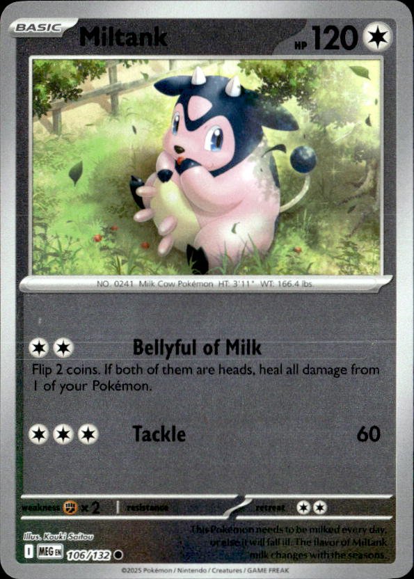 2025 Pokemon Mega Evolution Miltank graded slab