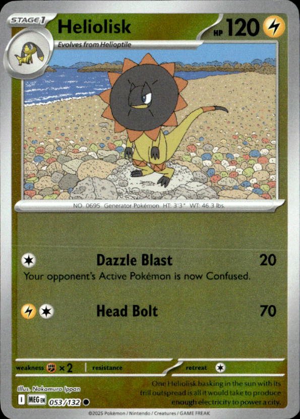 2025 Pokemon Mega Evolution Heliolisk graded slab