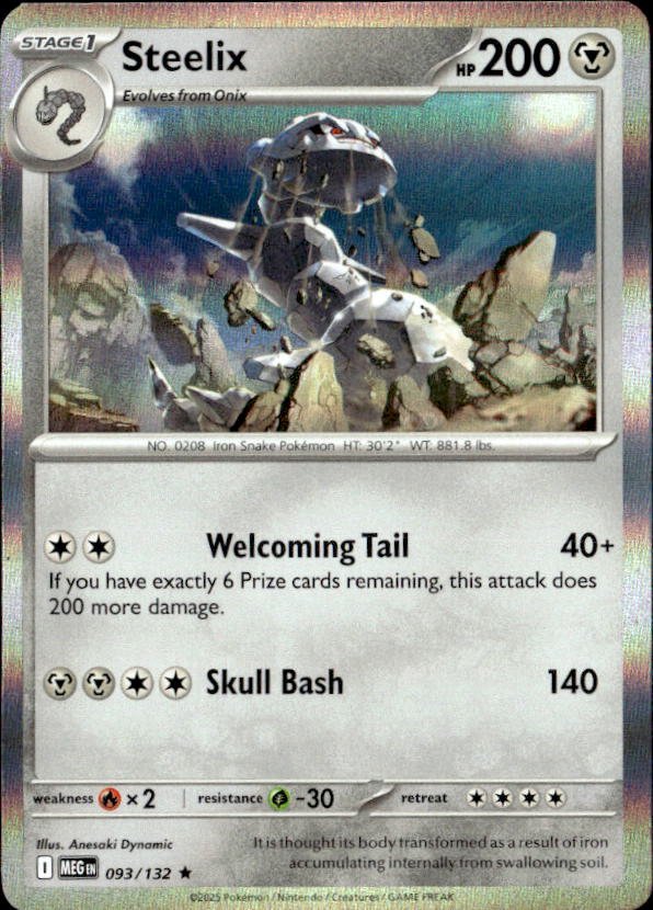 2025 Pokemon Mega Evolution Steelix graded slab