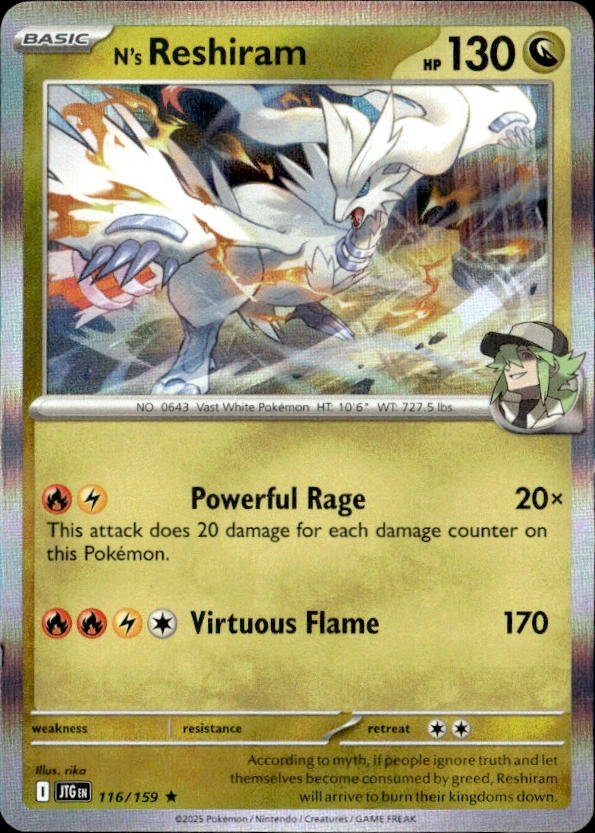N's Reshiram graded slab