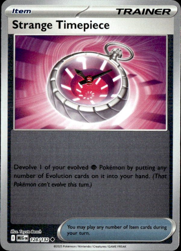 2025 Pokemon Mega Evolution Strange Timepiece graded slab