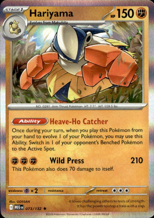 2025 Pokemon Mega Evolution Hariyama graded slab