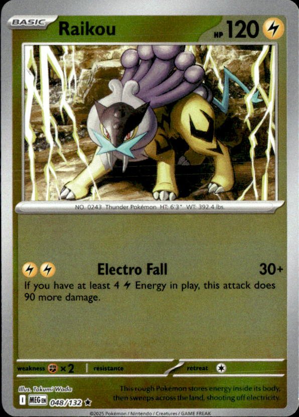 2025 Pokemon Mega Evolution Raikou graded slab