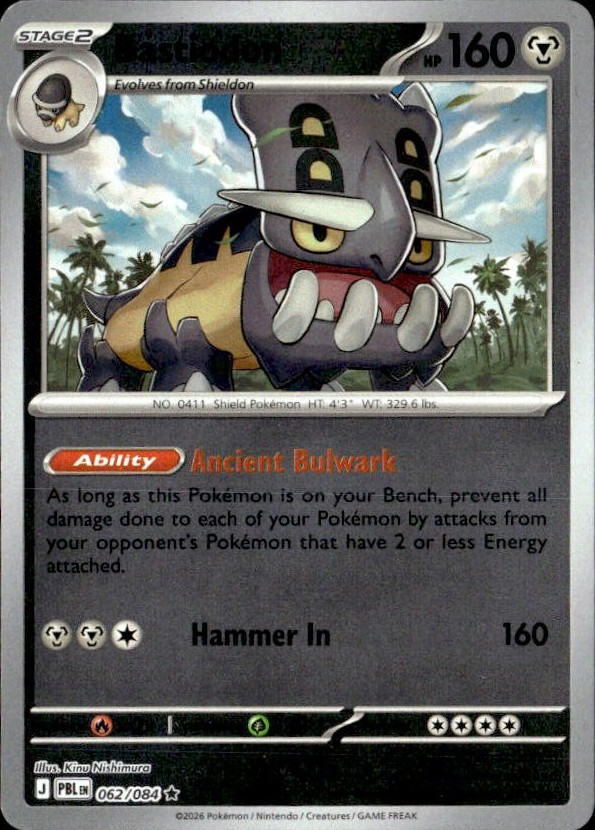2026 Pokemon Mega Evolution Bastiodon graded slab