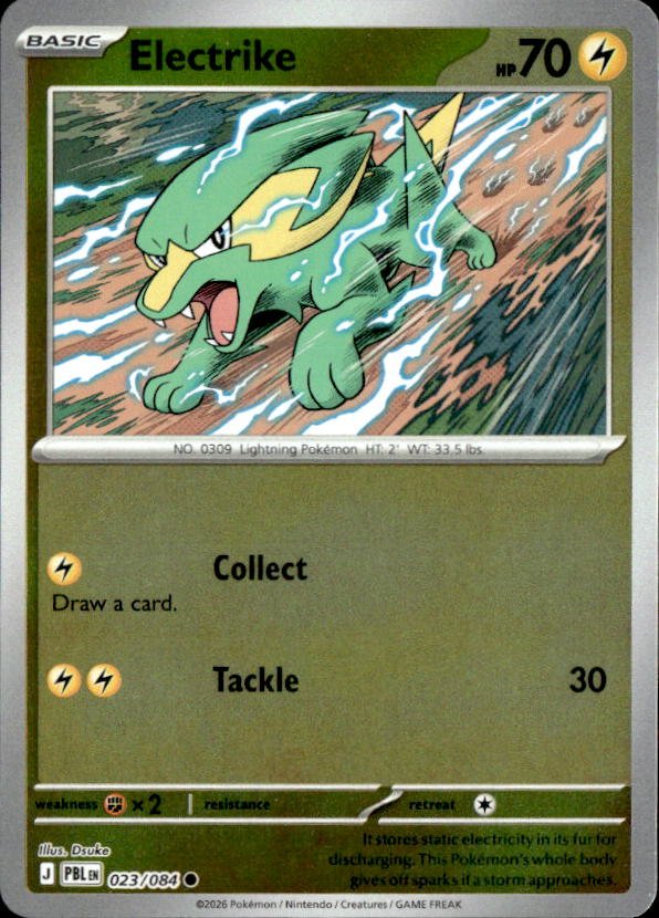 2026 Pokemon Mega Evolution Electrike graded slab