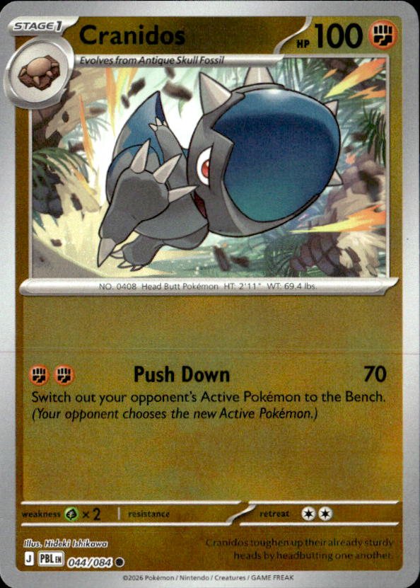 2026 Pokemon Mega Evolution Cranidos graded slab