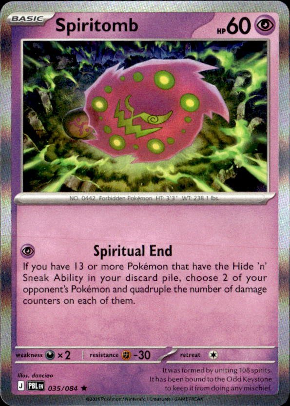 2026 Pokemon Mega Evolution Spiritomb graded slab