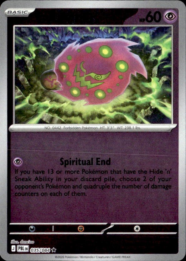 2026 Pokemon Mega Evolution Spiritomb graded slab