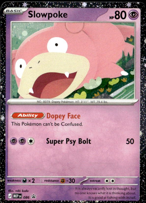 2025 Me Mega Evolution Promo Slowpoke graded slab