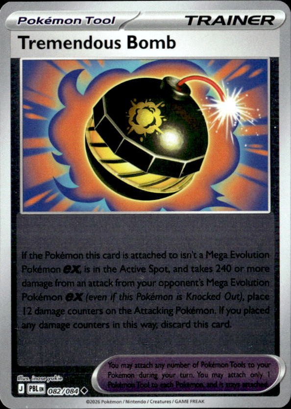 2026 Pokemon Mega Evolution Tremendous Bomb graded slab