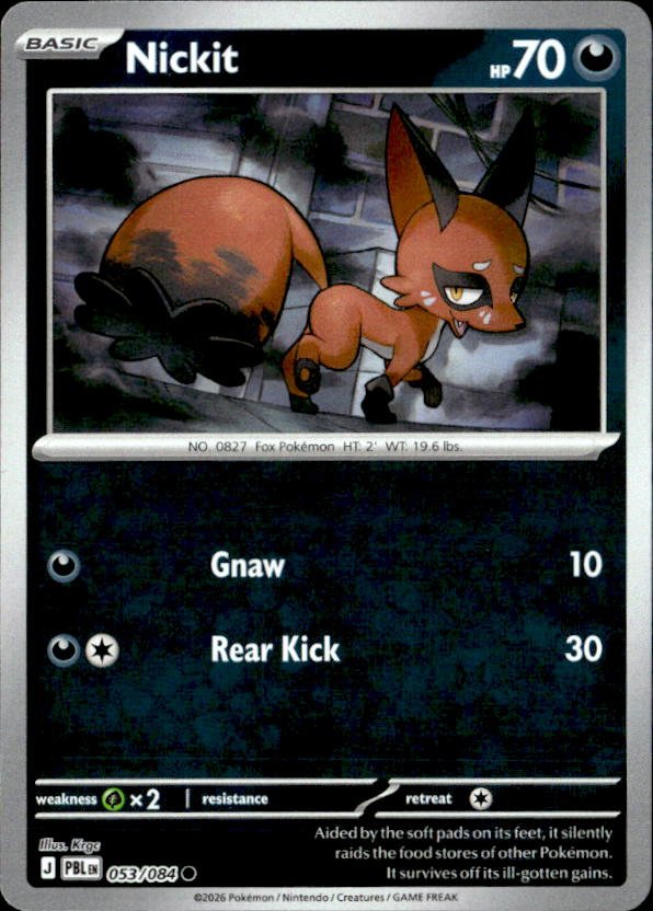2026 Pokemon Mega Evolution Nickit graded slab