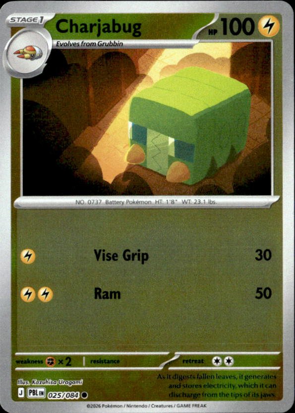2026 Pokemon Mega Evolution Charjabug graded slab