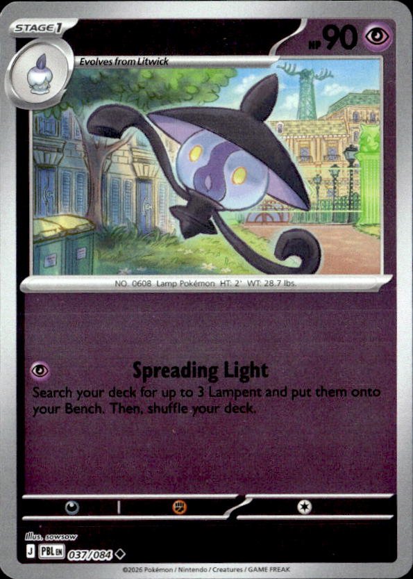 2026 Pokemon Mega Evolution Lampent graded slab
