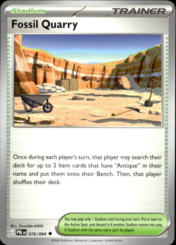 2026 Pokemon Mega Evolution Fossil Quarry graded slab